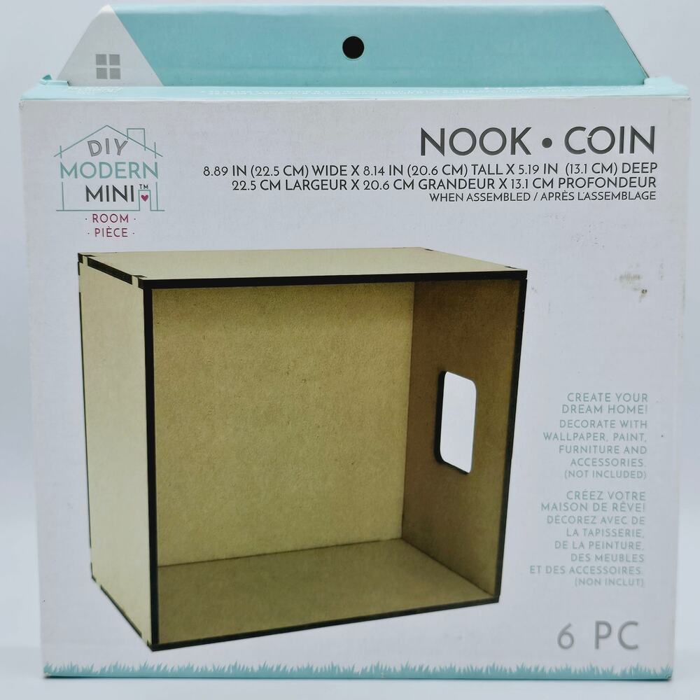 DIY Modern Mini Nook Dollhouse Room Craft l